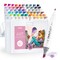 Ohuhu Alcohol Markers, 60 Colors Kaala Markers, Slim Broad and Fine Double Tipped, Art Marker Set for Artists Adults Coloring Drawing Cartoon Anime Comic/ Landscape Sketch